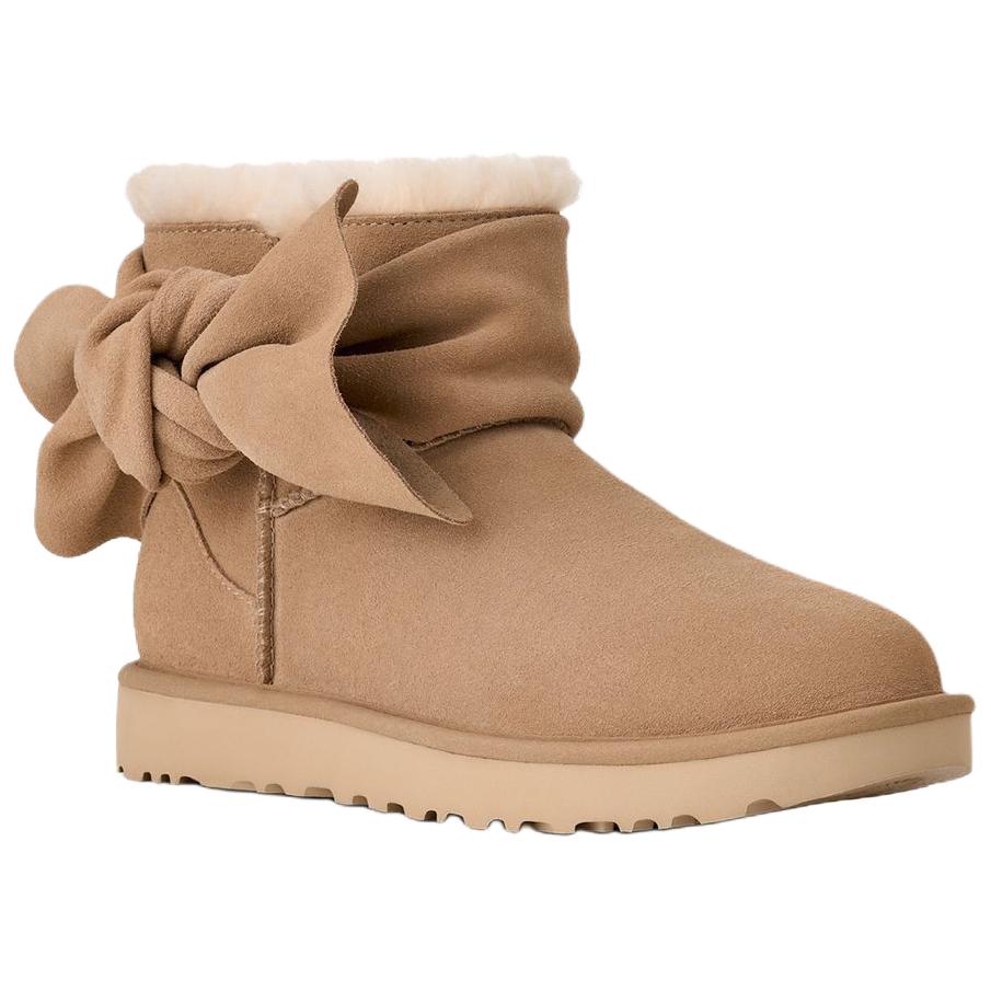 UGG Sneakers da donna Classic Mini Bow Sand Tan 1176310-SAN