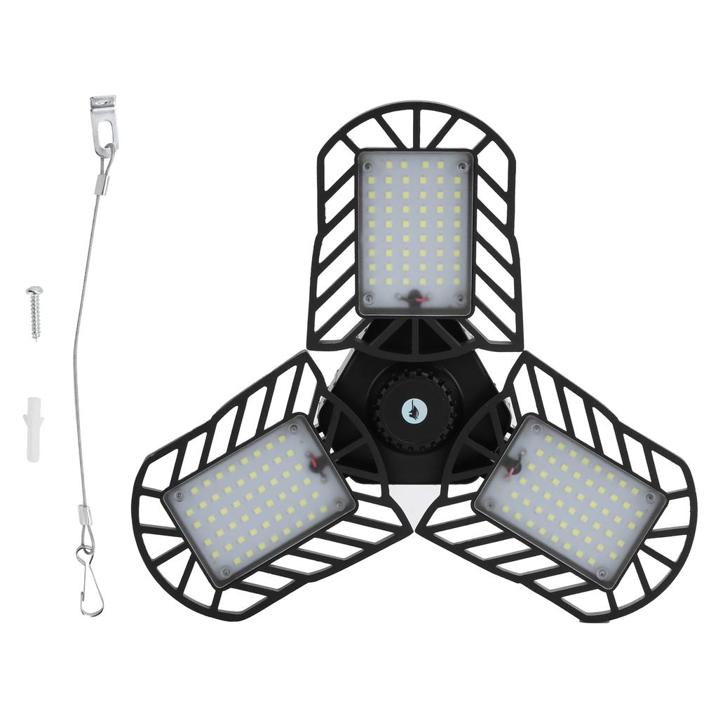 60W SD-0013 Garage Light Deformable LED 90 Degrees Adjustable Working Lamp with Safe Rope 85-265V