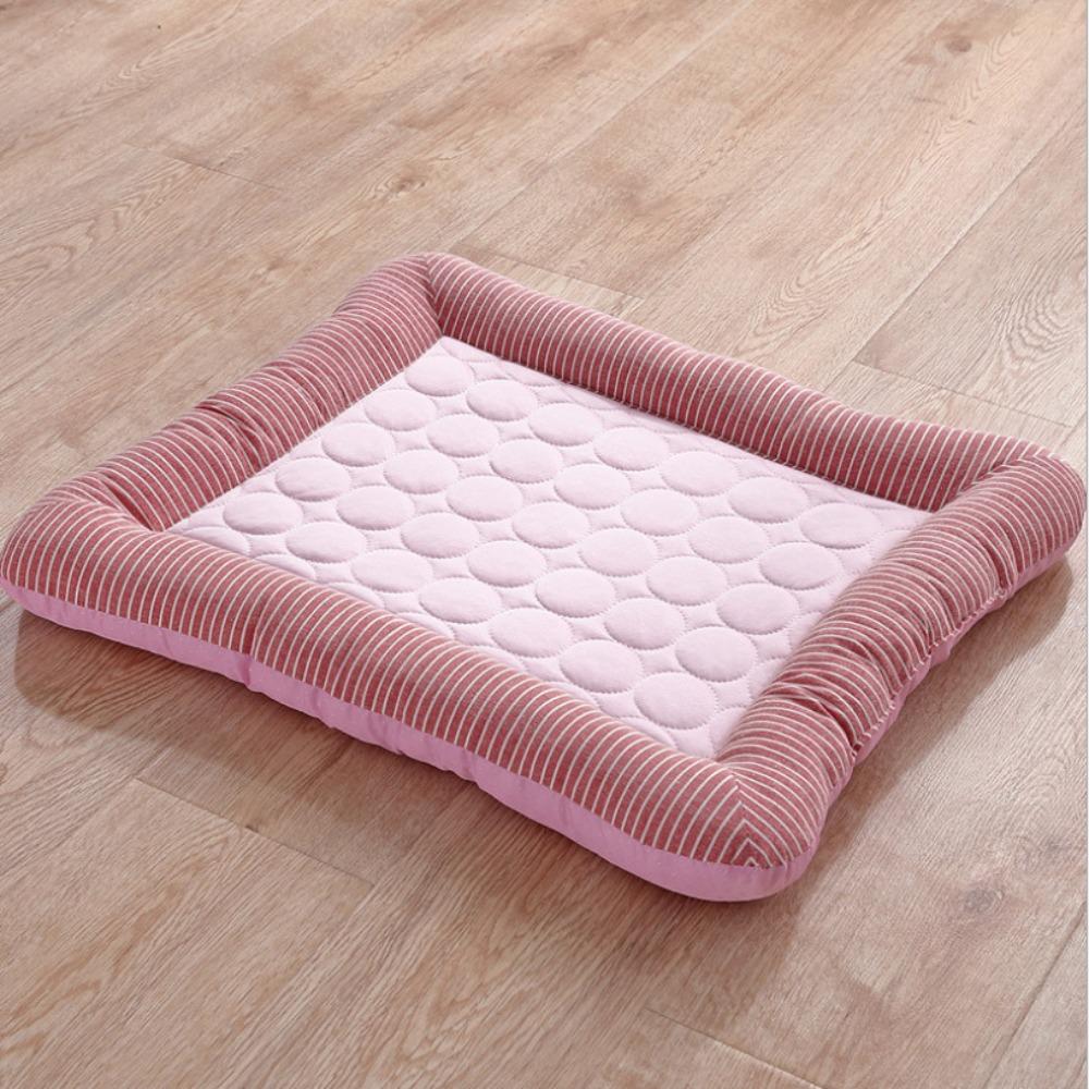 Soft Cooling Pad Bed for Dogs Cats Summer Sleeping Pet Nest Pet Blanket Puppy Kitten Cool Mat 45*35cm розовый