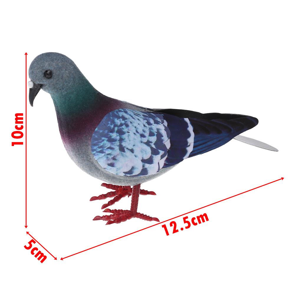 1/2Pcs Simulation Grey Pigeon Dove Model Mini Artificial Birds Imitation Animal Gift Photography Props Party Supplies Home Decor