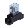 LY2NJ 8 Pins Electromagnetic Power Relays with Socket Base Indicator Light for Motors Industrial Relays 10ADC12V