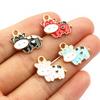 20pcs Random Colors Mix Enamel Bird/Cat/Dog/Bear Cut Animal Charms Pendant Alloy Metal DIY Jewelry Making for Bracelet Necklace
