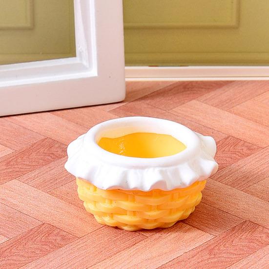 Mini Resin Artificial Flower Miniature Dollhouse Flower Accessories Tiny Potted Plants Ornament for Micro Landscape Doll House Fairy Garden