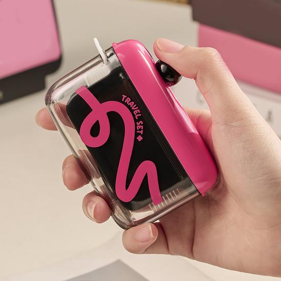 Dispenser automatico pop-up per filo interdentale, scatola compatta e portatile per filo interdentale con portaclip ricaricabile per uso domestico, in auto, in campeggio