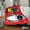 1Pc Christmas Robots Flannel Fleece Blanket Soft Warm Throw Blanket for Sofa Bed Couch Home Decor Lightweight Travel Nap Blanket Xmas Gift Q1754