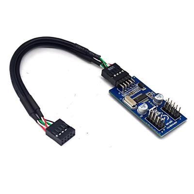 Motherboard USB 1-auf-2 Adapter, USB 2.0 9-Pin auf Dual 9-Pin Schnittstelle