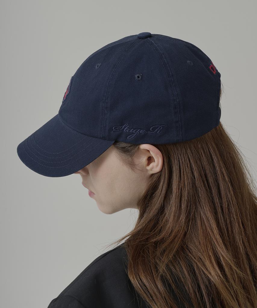 Seuteijial Diamond Washed Ball Cap [Navy]