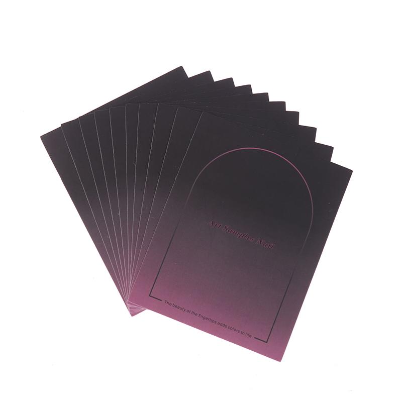 10 PCS Press-On Nail Packaging Display Handmade False Nail Design Swatch Show Card Manicure Sample Display Salon