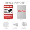 Vintage Tin Sign Retro Warning Metal Sign Video Surveillance Signs No Trespassing Sign Poster For Garage Home Man Cave Wall Deco