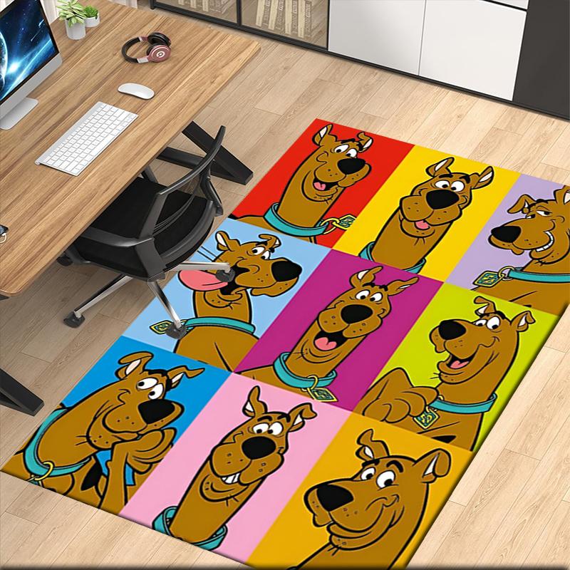 Scooby-Doo Printed Carpetrugfor Office Chair Living Room Bedroom Kitchen Room Decor Gifts