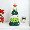 Red, Green And Christmas Colored Small Balls Handmade Bow Christmas Tree Ornaments Desktop Decoration