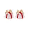Christmas Santa Snowflake Earrings Cane Candy Bells Elk Earrings Christmas Hat Earrings