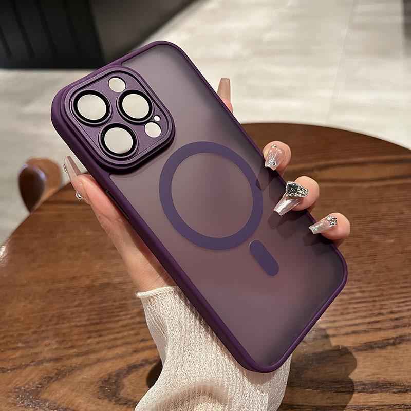 Suitable for Iphone16 Phone Case, Magnetic, Matte Skin Feel 13, Apple 15promax Protective Case 14, Full Coverage