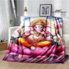 Retro Ganesha Printed Blankets Warm Flannel Blankets Soft and Comfortable Blanket Bed Linings Blankets for Beds Birthday Gift
