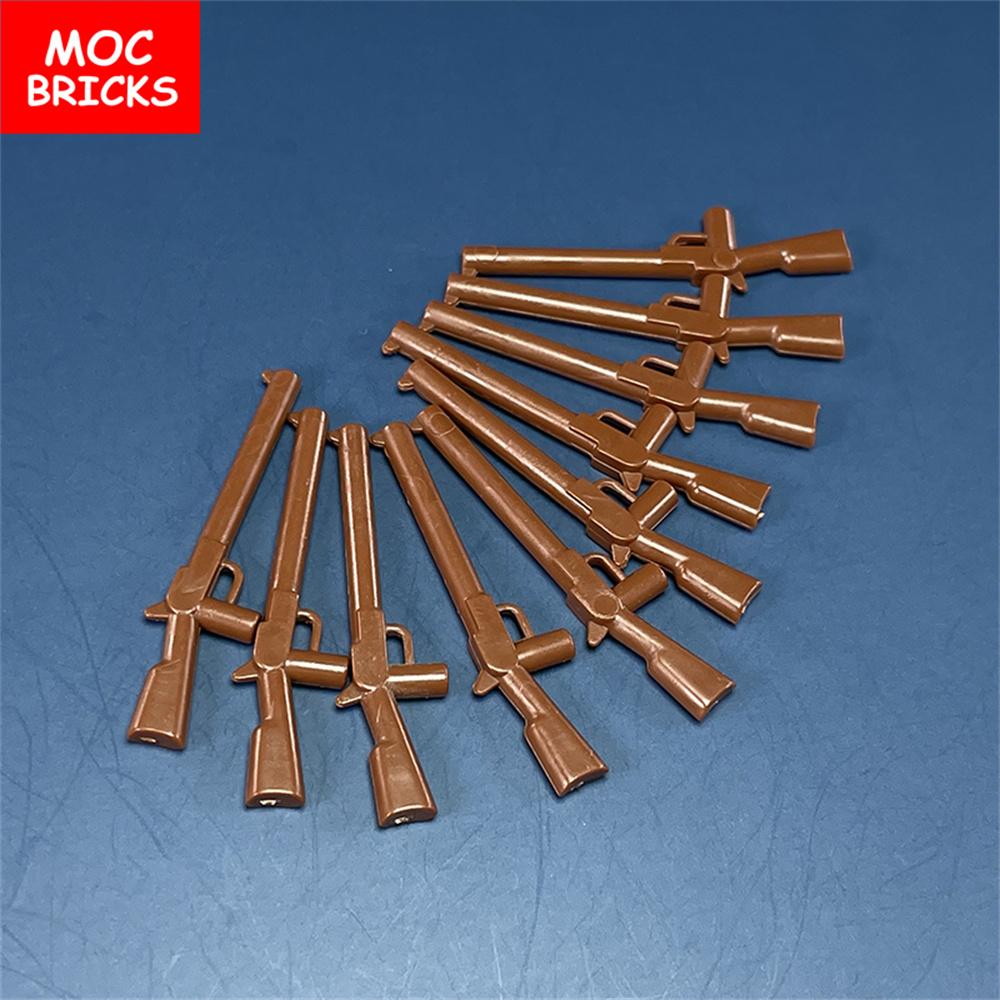 MOC Steine Suona Horn Militärpistole Piraten Gewehr Soldat Gamaschen Helm Actionfigur Zusammengebaute Bausteine Jungen Spielzeug