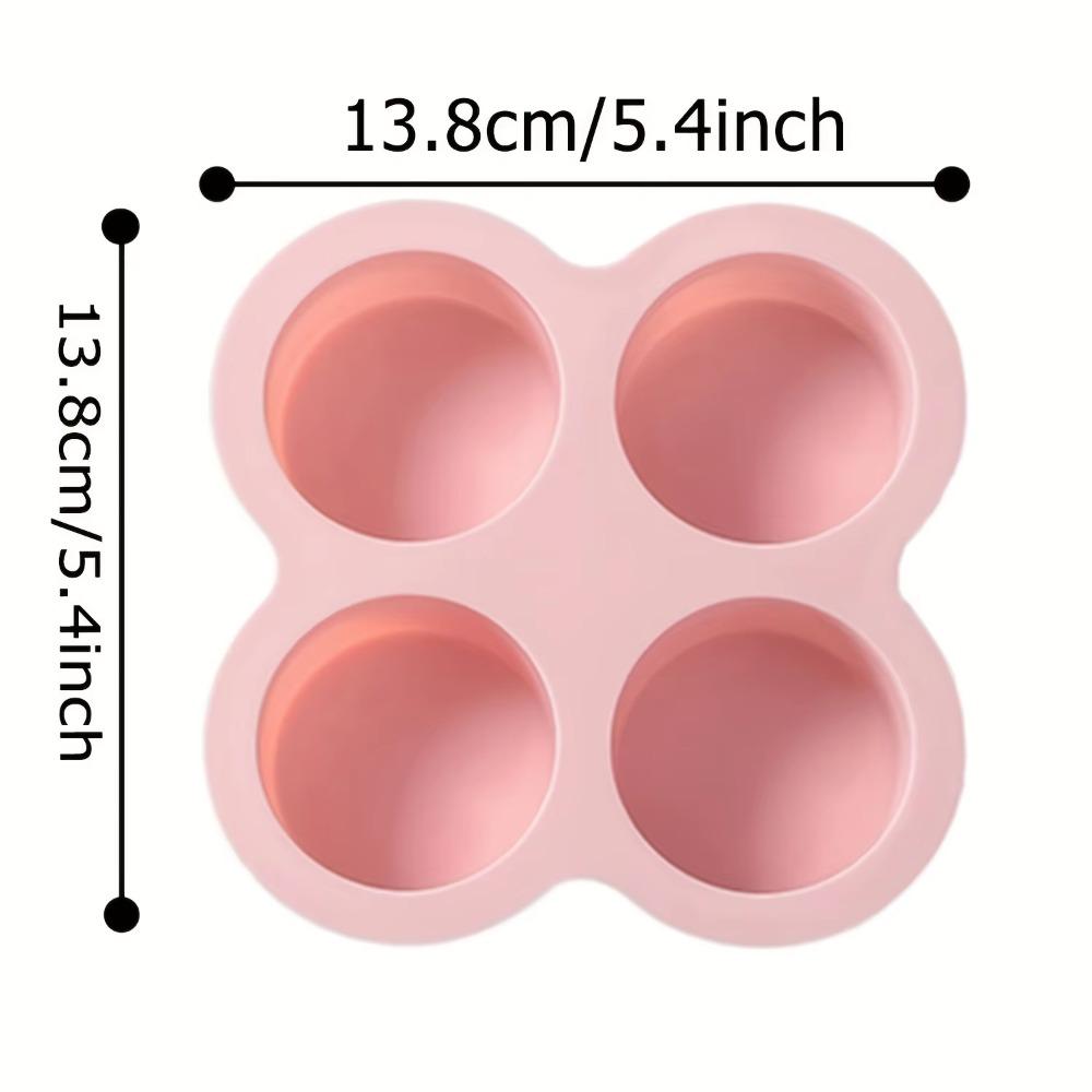 Air Fryer Eierform Runde Form 3/4 Mulden Antihaft-Silikon Muffin Hamburgerbrötchen Pfanne DIY Kochform Spiegelei Backwerkzeug