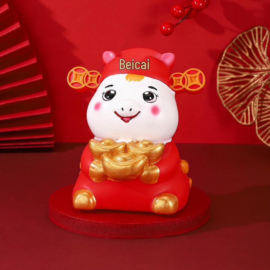 2026 Year of the Horse Zodiac Money Box: Wealth and Prosperity Desktop Ornament