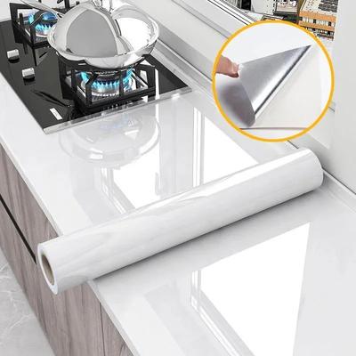 60cm Stickers for Kitchen Room Decoration Oil Proof Waterproof PVC Self-adhesive High Temperature Resistance Wallpaper Home