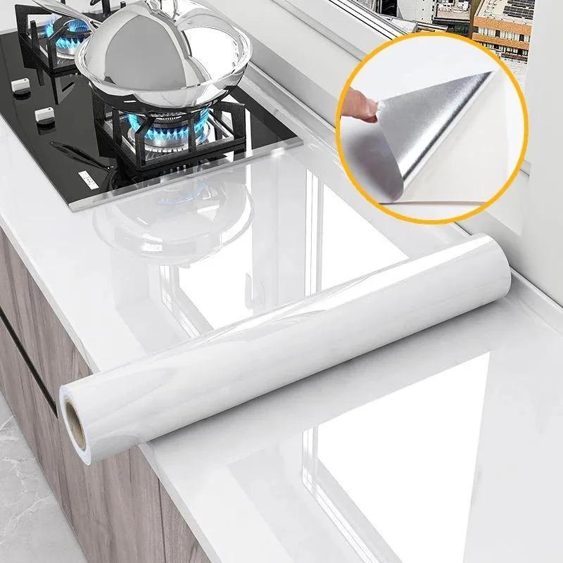 60cm Stickers for Kitchen Room Decoration Oil Proof Waterproof PVC Self-adhesive High Temperature Resistance Wallpaper Home