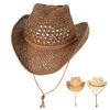 Sommer-Sonnenhut Herren Damen 2026 Vintage Westlicher Chapeau Cowgirl Cowboyhut Outdoor Strand Jeans Sonnenhut Strohhüte