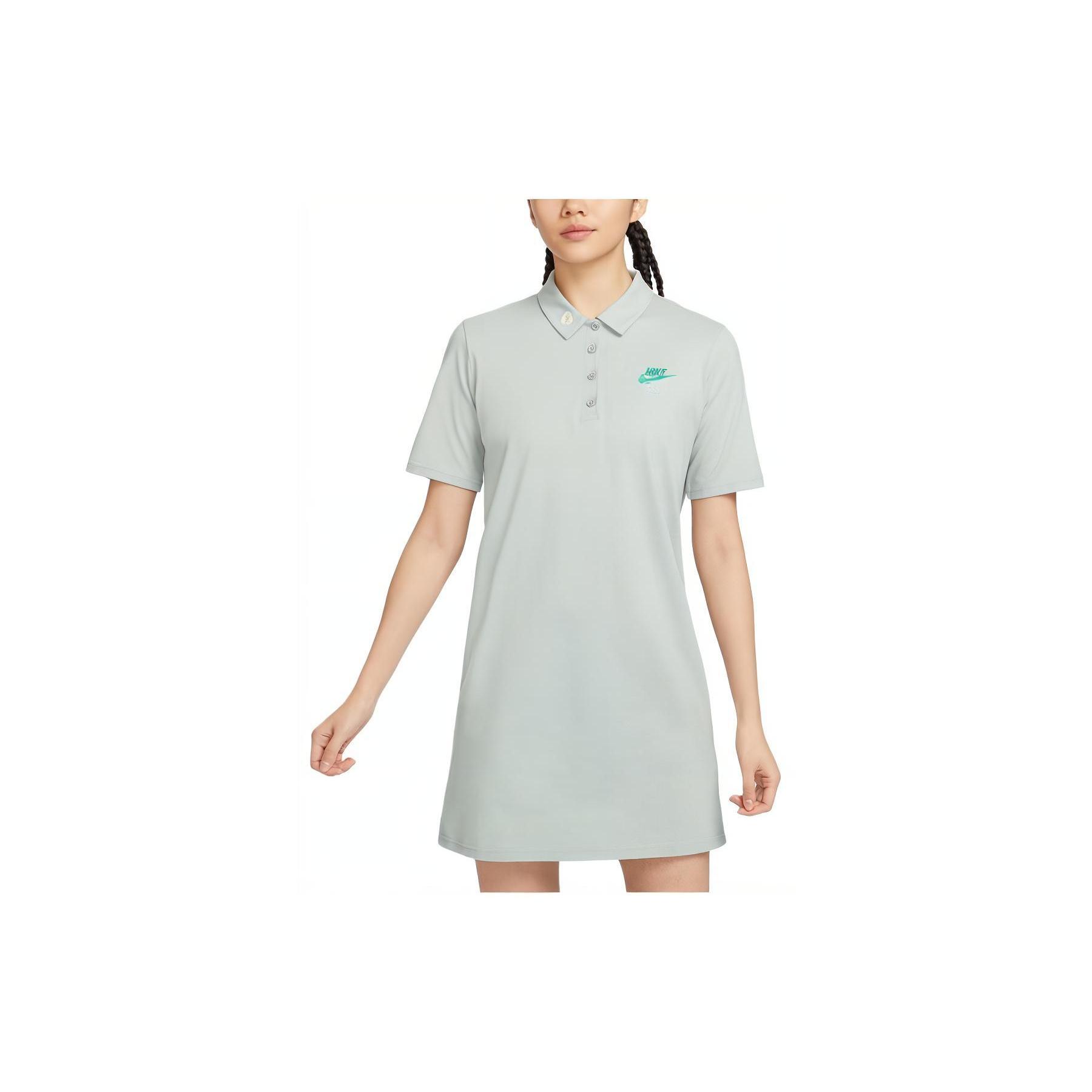 

Новое платье с коротким рукавом Nike SS24 Женское Пемза Известняк HJ3949-041 S