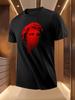 Red Statue Art Print Tshirt - Breathable