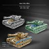 2Piece Transforming Armored Vehicle Robot Fidget Spinner Toy for Children, ABS Silver Green