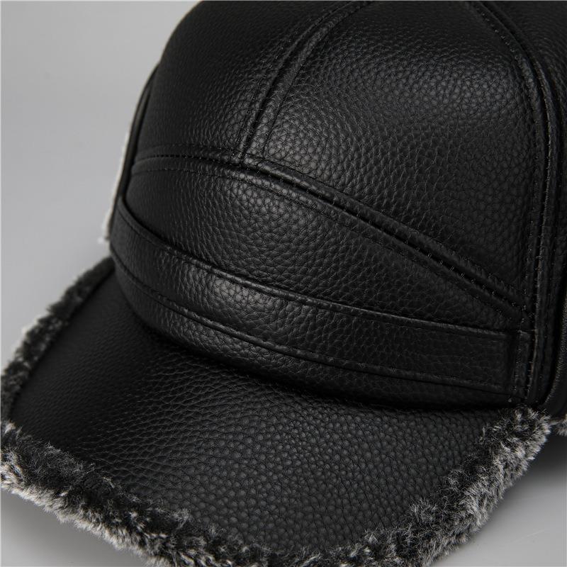Warm Men's Winter Ear Protection Old Men's Cap Winter Grandpa Hat