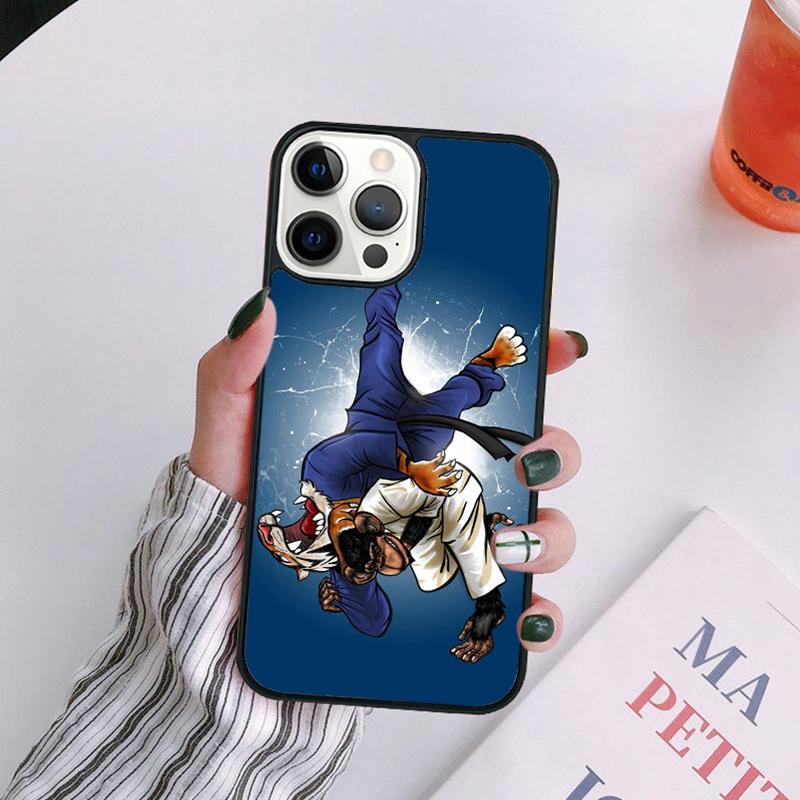 Japanese Martial Arts Judo Phone Case For iPhone 17 Air 14 13 12 16Pro Max 15  Plus Cover Shell Max coque