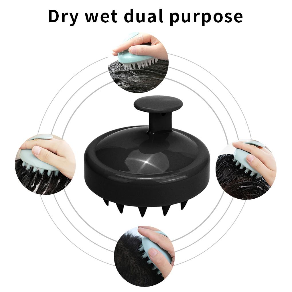 Silicone Brush Scalp Head Washing Hair Curly Hairbrush Pocket Professional Smooth Cleaning Massage Gifts for Girls