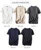 Short Sleeve Summer and and Dry for Available In Large Perfect for Outdoor and Solid Henley Korean Crew Relaxed Slim J.STORE Men's Linen-Like T-Shirt,