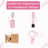 UMU Makeup Toy Set for Kids: Makeup Play Set, Additive-Free, Nail Polish, Mirror Included, Birthday Present