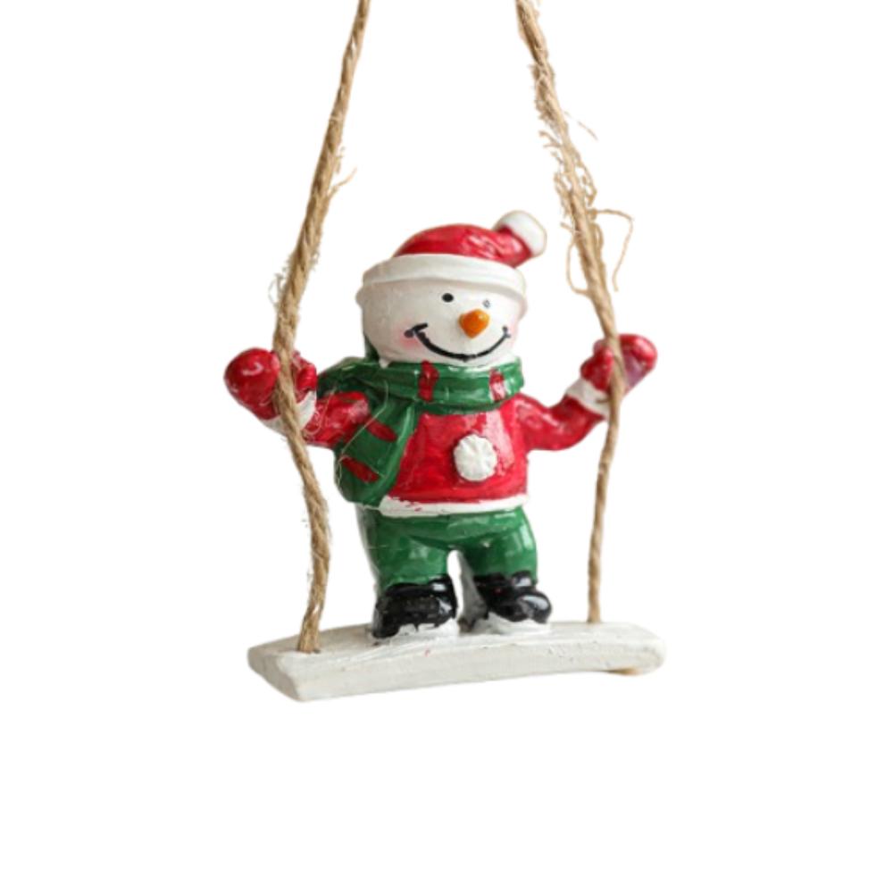 Red Christmas Elk Snowmen Pendant Xmas Tree Hanging Ornaments  Merry Christmas Decoration