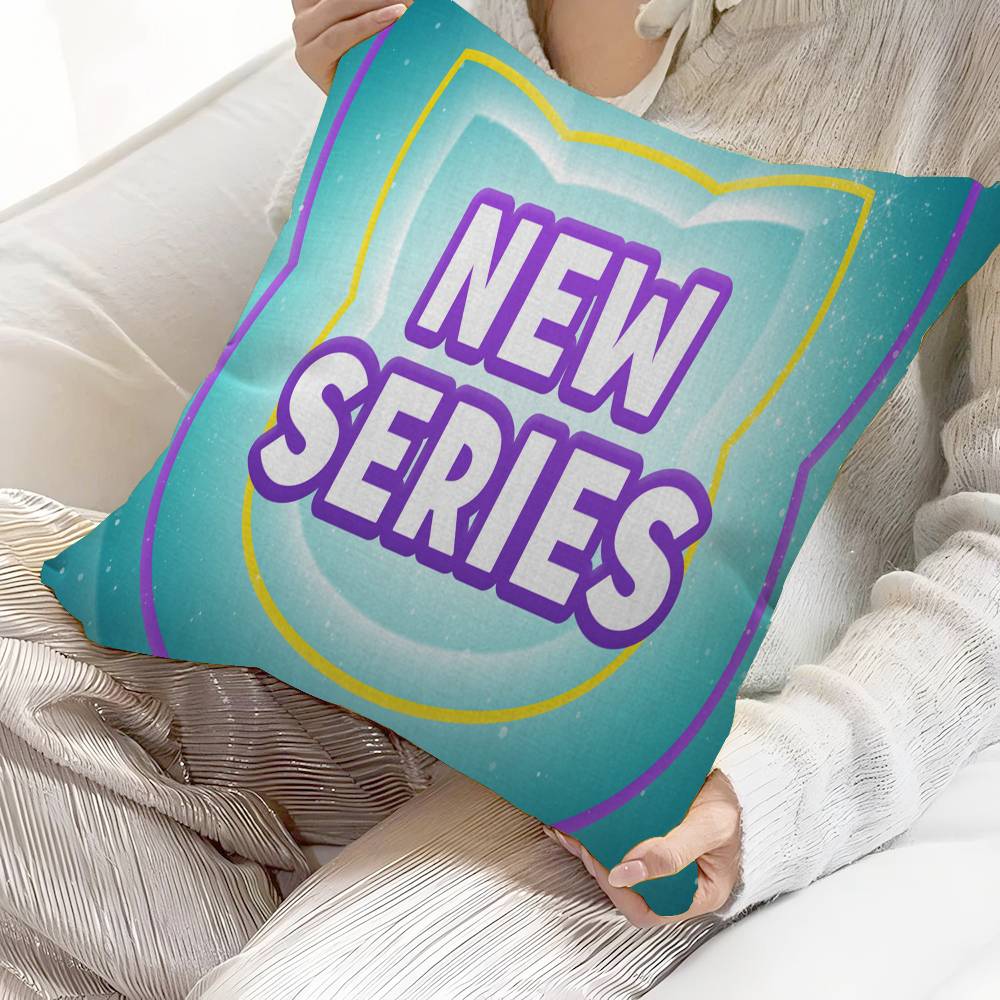 J-Junior S-Super Kitties Office Cushion Pillowcase Car Cushion Cover45X45CM Lumbar Pillowcase Sofa Pillowcover