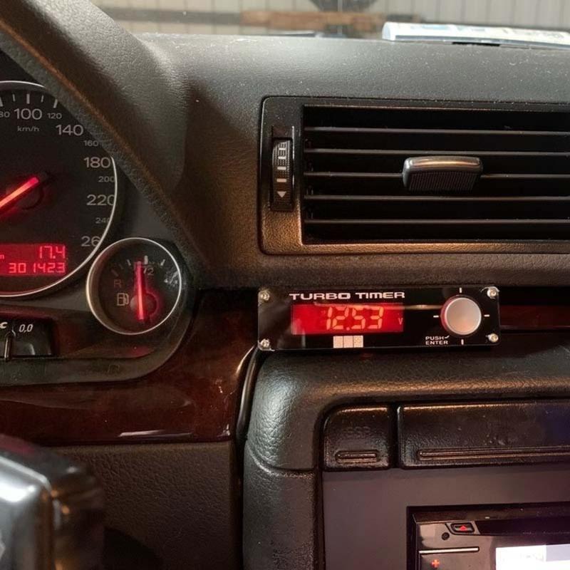Universal Flameout Delay Device HKS Turbocharged Engine Protector Turbo Timer LED Display White/Red /Blue Display