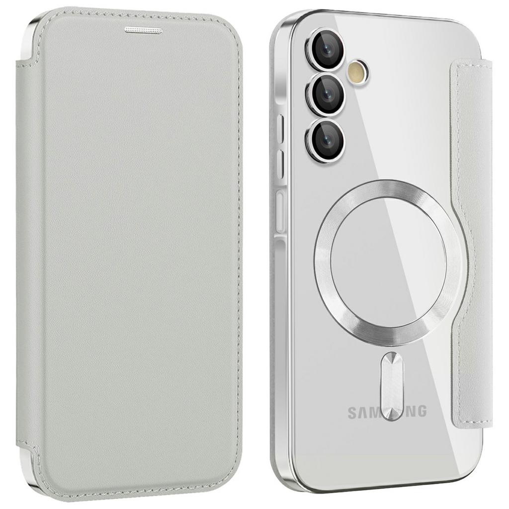 For Samsung Galaxy A15 4G/5G Case Compatible with MagSafe RFID Blocking Card Holder Leather Phone Cover