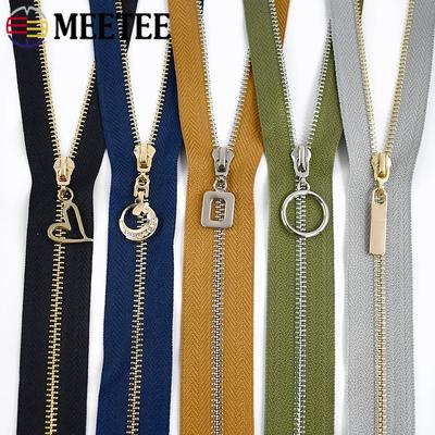 3ks Meetee 15-70cm 3# Kovové zipy Zip s automatickým zámkem pro oblečení Peněženku Kapsu Uzávěry na zip Sada na opravu Šicí doplňky pro tašky DIY