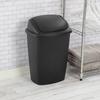 7.5 Gallon SwingTop Trash Can Plastic Wastebasket Indoor Kitchen Office Swing Lid Easy Clean Textured Surface BPA Free