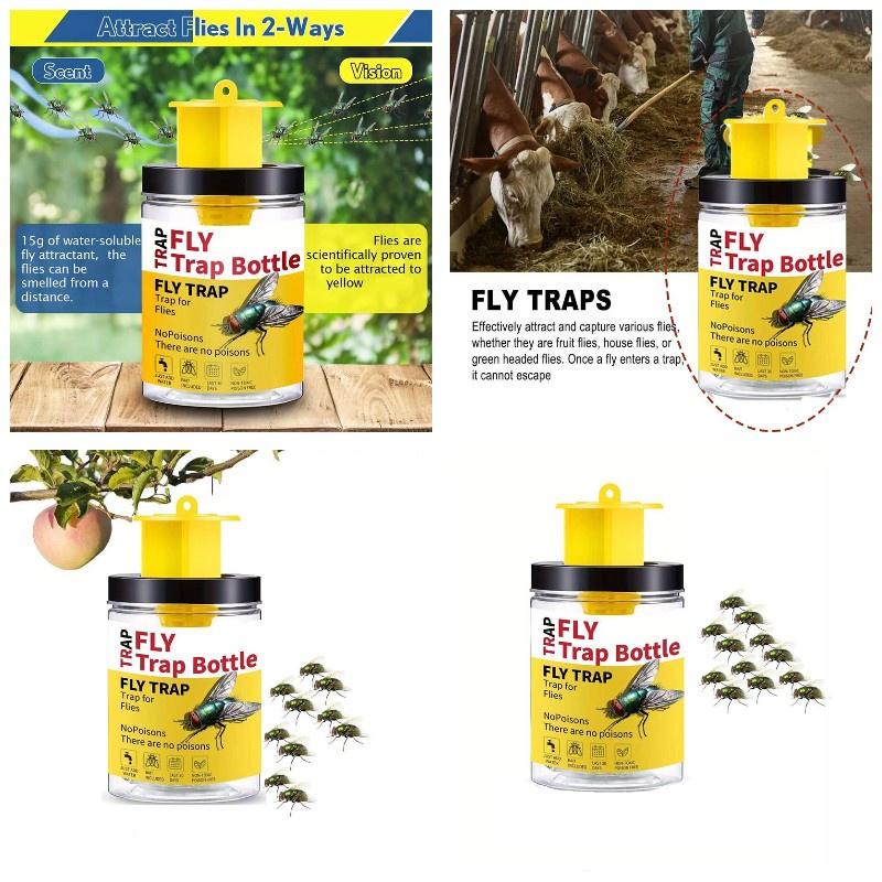 Neue Outdoor Fliegenkiller Flasche Effektive Fliegenfalle für den Außenbereich