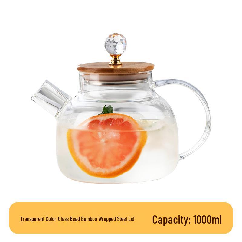 Heat-Resistant Glass Electric Tea Kettle with Ceramic Stove: Multi-Functional Flower Tea Brewer