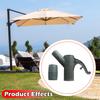 Patio Umbrella Lifting Fixed Handle Parasol Accessories Easy To Install Bracket Central Column