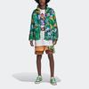adidas Originals X Kerwin Frost Cartoon Print Faux Fur Collar Jacket Men Jacket Green H66306