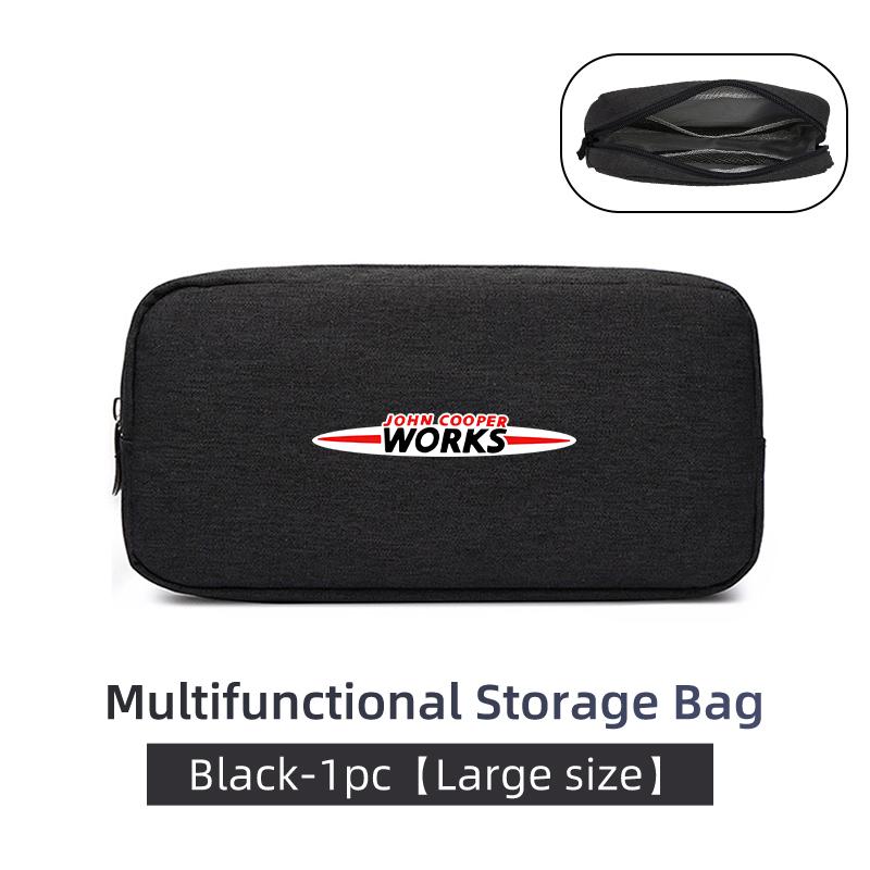 Car Digital Data Line Box Travel Organizer Trunk Storage Bag For MINI Cooper R53 R52 R50 One JCW Clubman Countryman WORKS
