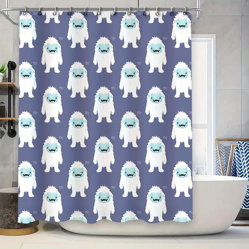 

Shower Curtain Sets Waterproof Cute Animal Pattern Bathroom Decor Fabric Backdrop Washable Liner W60H190(CM)-1 Pcs