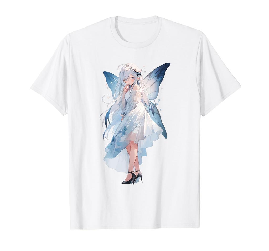 Cute Anime Girl In a Blue Dress. T-shirt