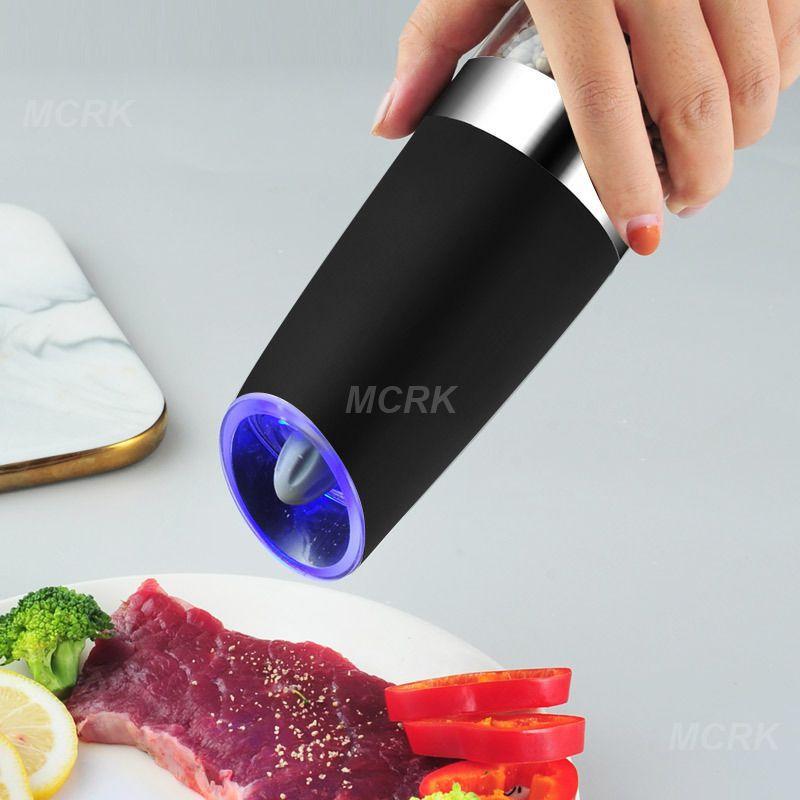 Electric Automatic Pepper Grinder Gravity Induction Spice Herb Mung Bean Ground Grinder Powder Condiment Restaurant Kitchen Tool