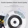 Wall Mounted Bluetooth CD Player Equipped with Dust Cover and Dual Horn Speaker Household CD Album Radio 10W 185*185*33mm