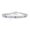 A Explosive 3mm4mm Zircon Epoxy Tennis Bracelet Devil's Eye Eye Jewelry