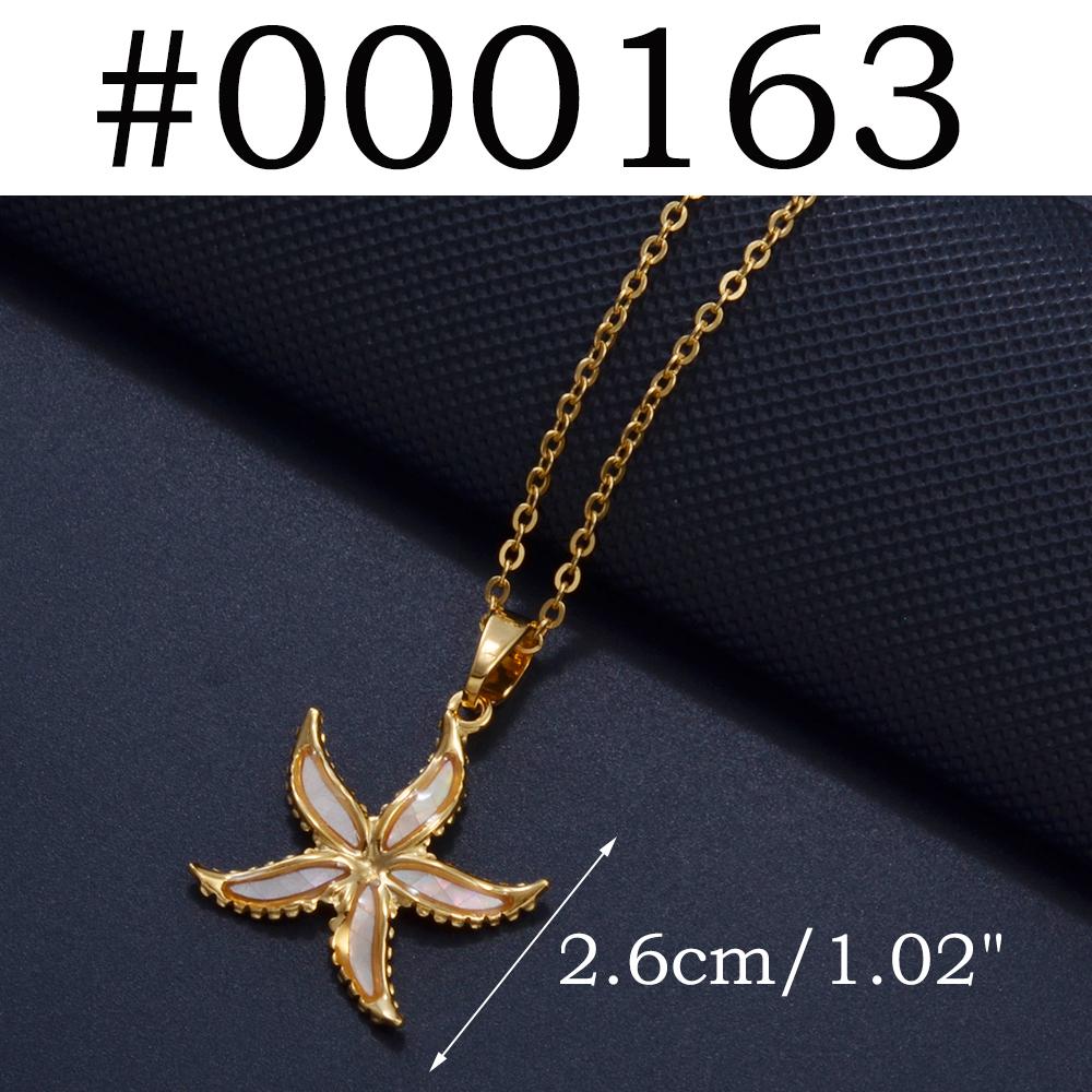 2025 Hawaiian Flowers Guam Puerto Rico Mayotte Necklaces Women Jewelry Stainless Steel Nefertiti Turtle Shell Flamingo #000164