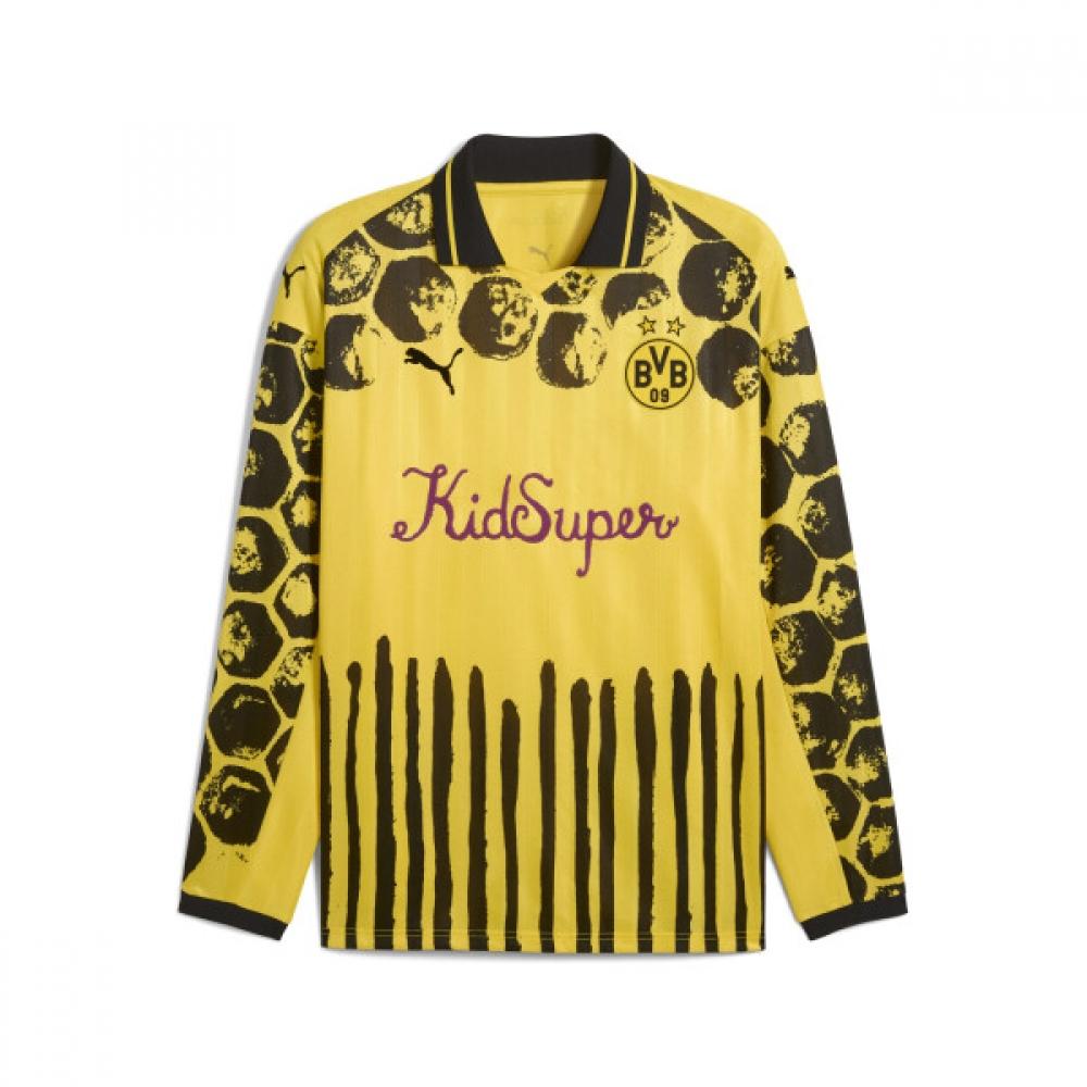 Puma Official Long Sleeve Retro Bvb Shirt Kidsuper S
